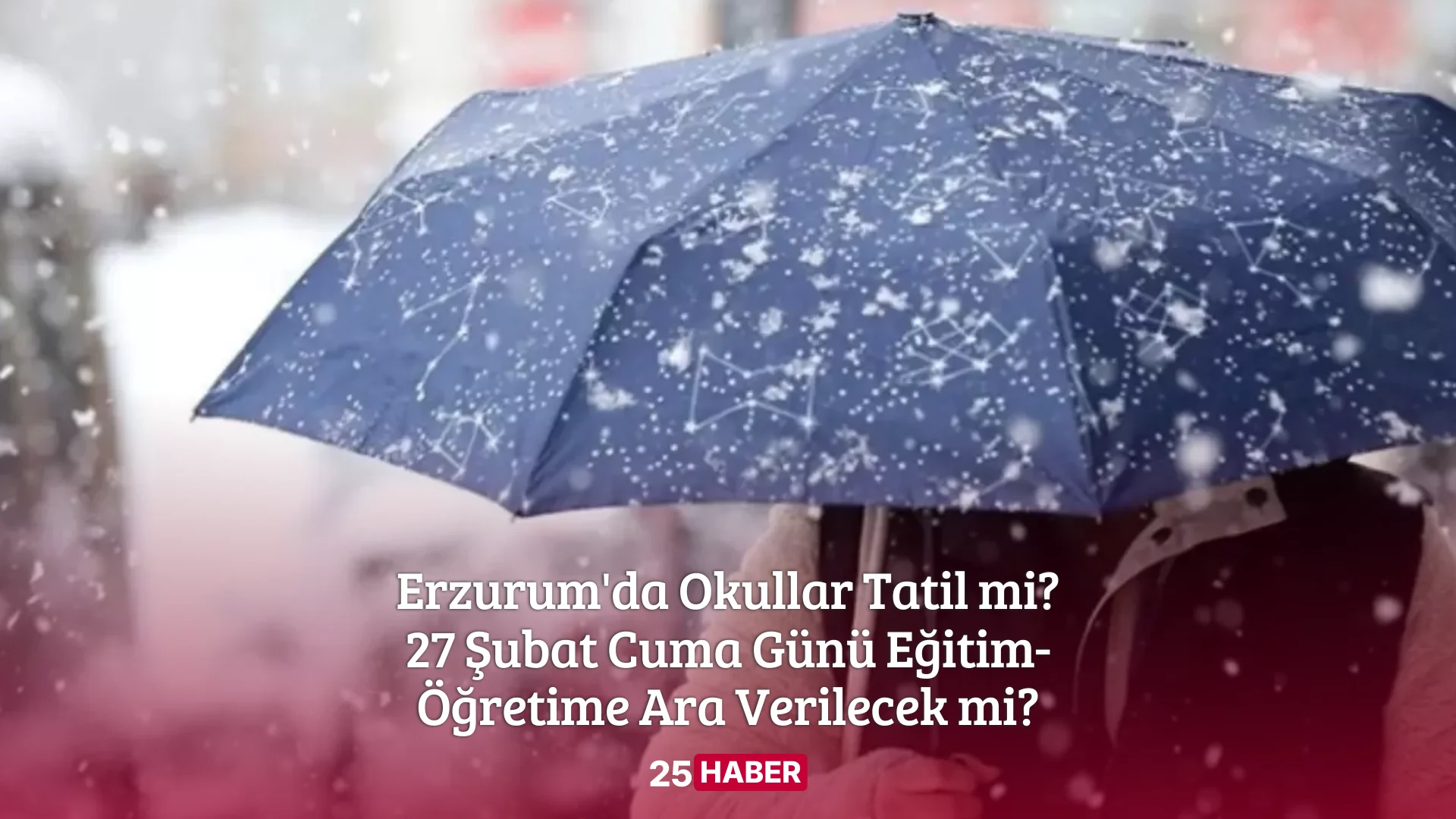 Erzurum'da Okullar Tatil mi 27 Şubat Cuma Günü Eğitim-Öğretime Ara Verilecek mi