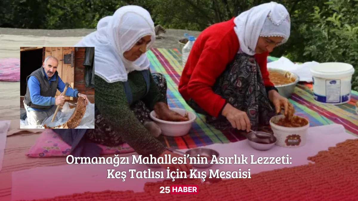 Ormanağzı Mahallesi’nin Asırlık Lezzeti Keş Tatlısı İçin Kış Mesaisi