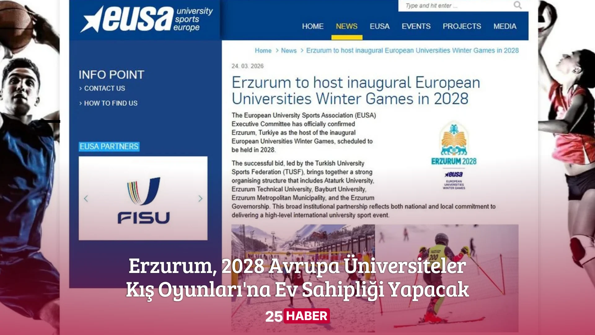 erzurum, 2028 avrupa üniversiteler kış oyunları'na ev sahipliği yapacak - 25haber 25 haber erzurum haber erzurum haberleri