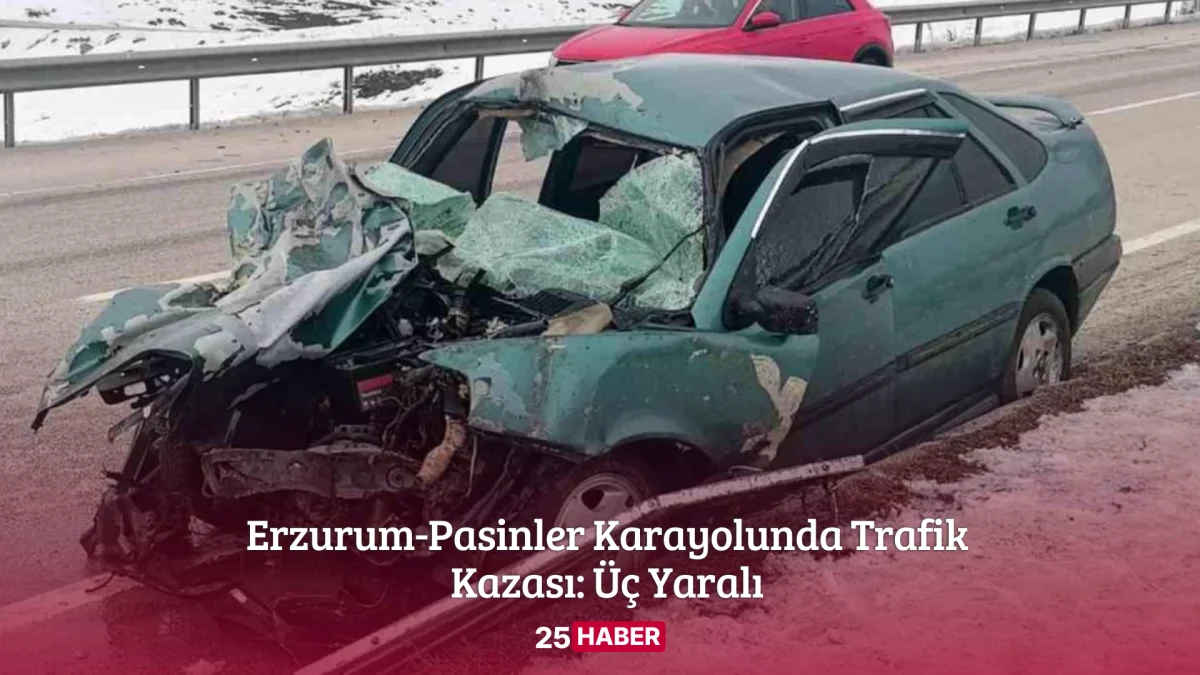 erzurum-pasinler karayolunda trafik kazası üç yaralı - erzurum haber erzurum haberleri erzurum trafik kazası