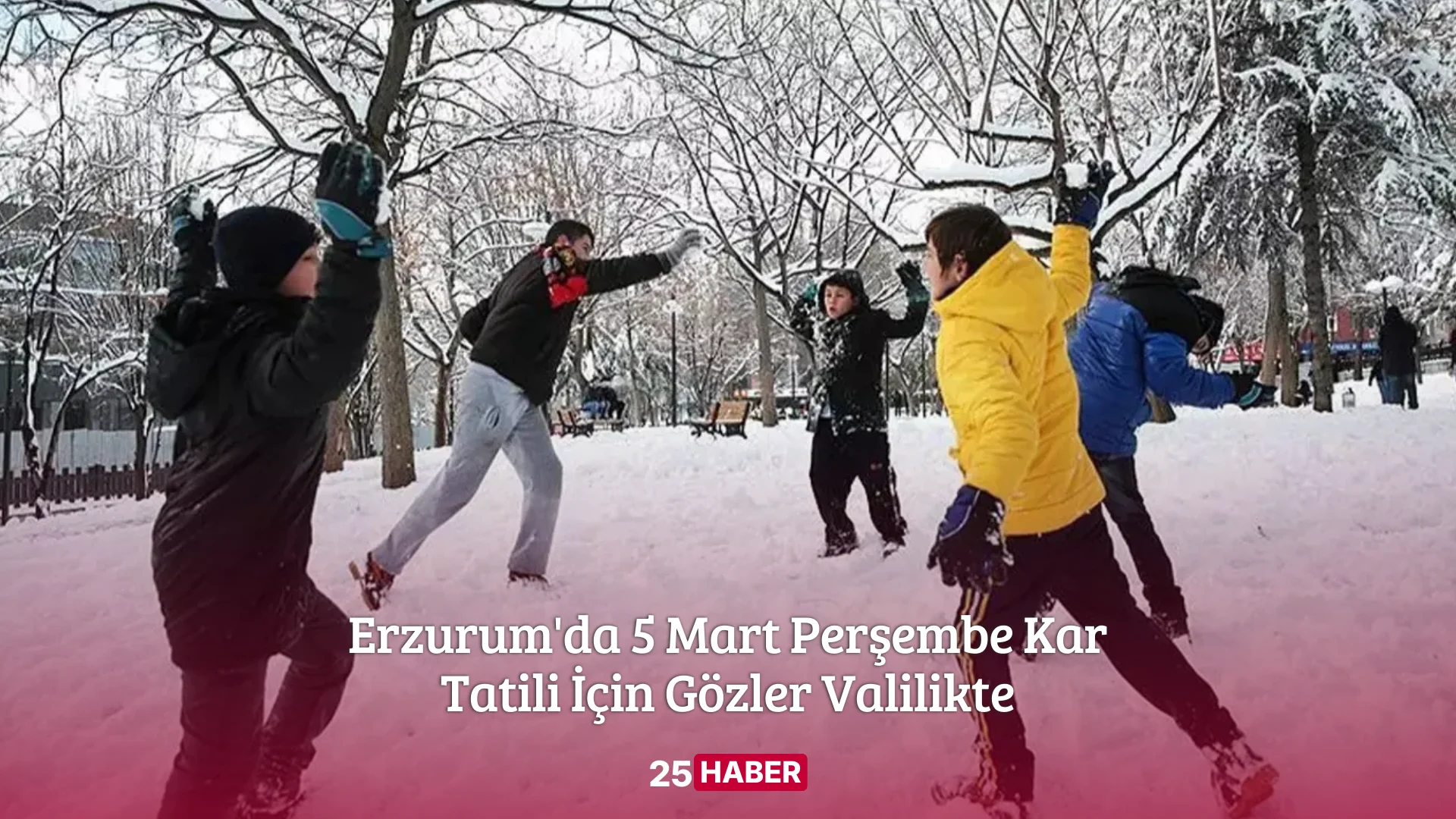 Erzurum'da 5 Mart Perşembe Kar Tatili İçin Gözler Valilikte