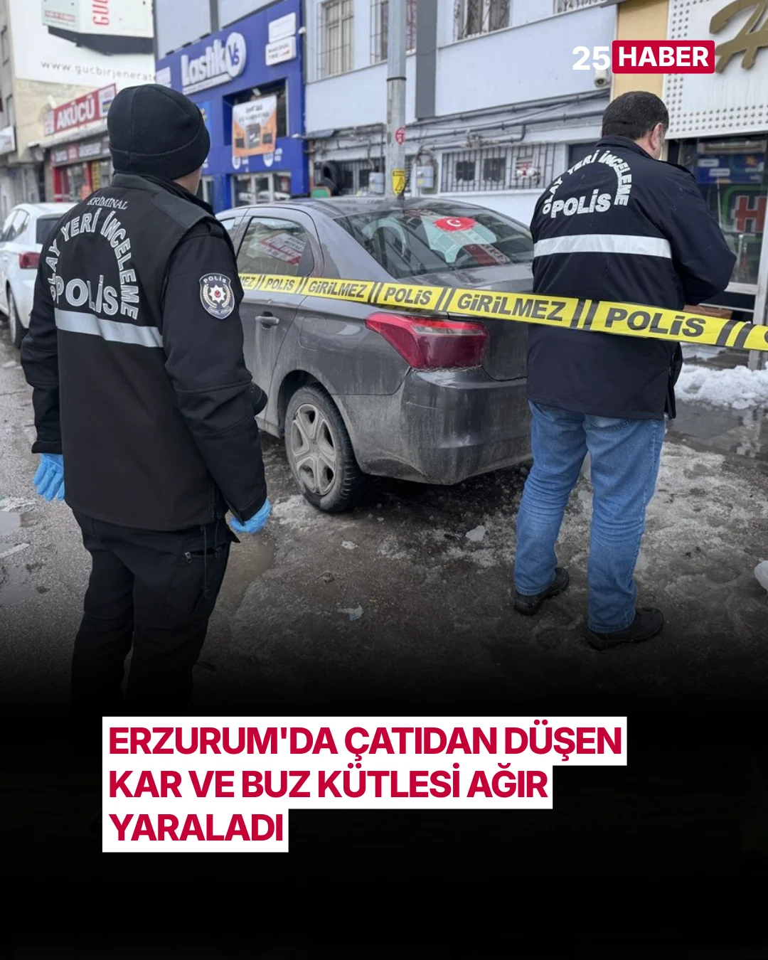 erzurumda catidan dusen kar ve buz kutlesi agir yaraladi 1