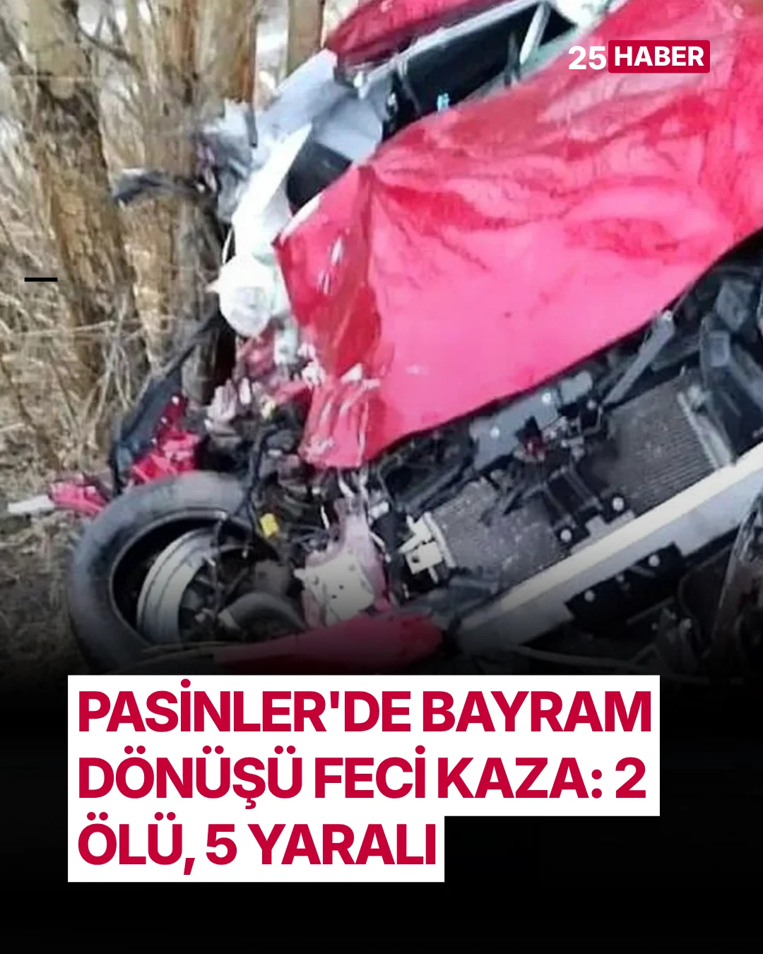 pasinlerde bayram donusu feci kaza 2 olu 5 yarali 1