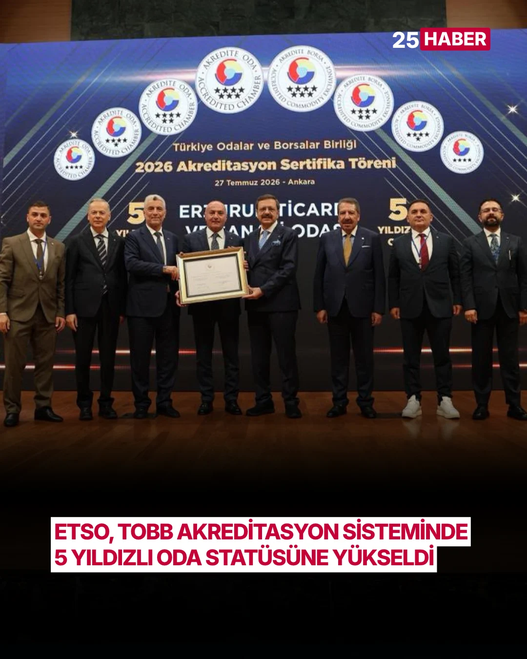 etso tobb akreditasyon sisteminde 5 yildizli oda statusune yukseldi 2